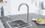 Monocomando de cocina inoxidable cromado - tienda online