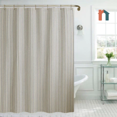 Cortina de Baño Tusor Mil Rayas 180 x 180 - comprar online