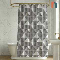Cortina de Baño Teflon Geo c/ganchos