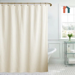 Cortina de Baño Tusor Pesado lisa 180 x 180 - Tía Juana
