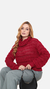 blusa fabia gola boba vermelha - Cravo Canela Tricot