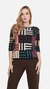 blusa antônia xadrez marrom - comprar online