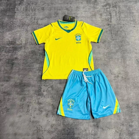 CONJUNTO INFANTIL BRASIL CASA COPA DO MUNDO 2026 - DIRETO DA FABRICA - comprar online