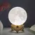Lâmpada de lua LED alimentada por bateria com suporte, luz noturna estrelada, d - comprar online