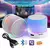 Bluetooth mini alto-falante sem fio colorido led tf cartão usb subwoofer portá - QueroQ