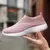 Mocassins deslizantes macios e confortáveis para mulheres, tênis leves, sapato