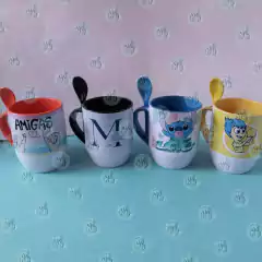 taza bombeire con cucharita