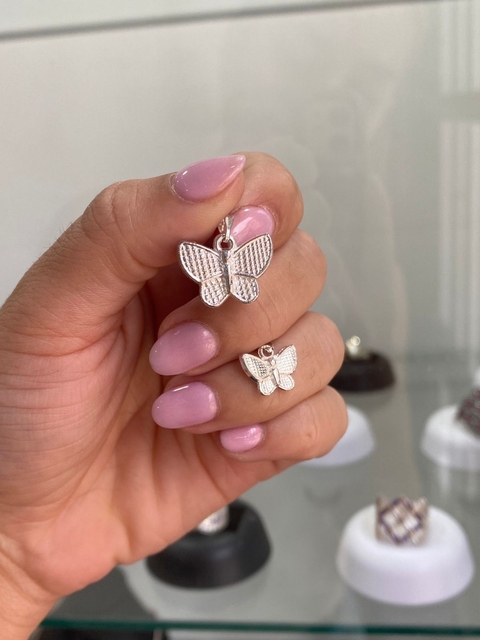 Dije mariposa - Plata Laminada AB