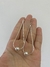 AR00027 Aro ovalo con cuenta de plata - comprar online