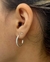 AR00179 Aro semi argollas con strass