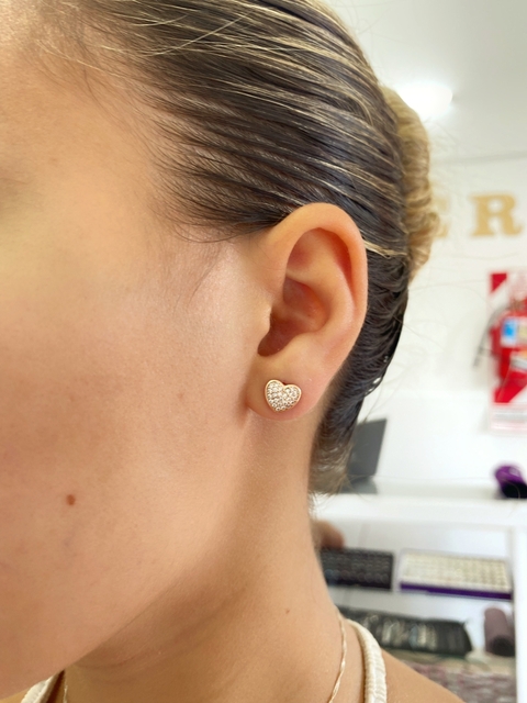 AR00007 Aro corazon plata rose