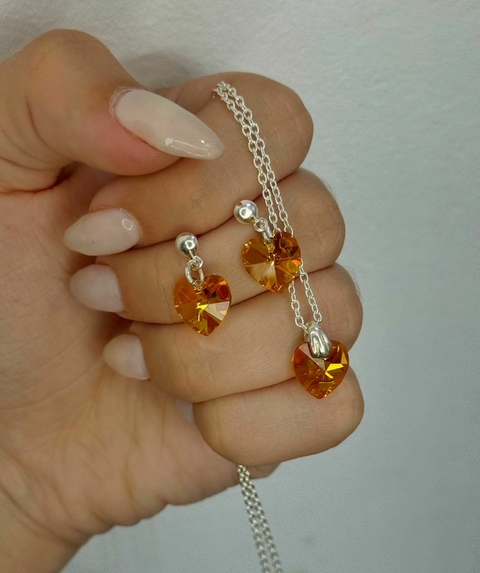 Conjunto Swarovski corazón Honey - comprar online
