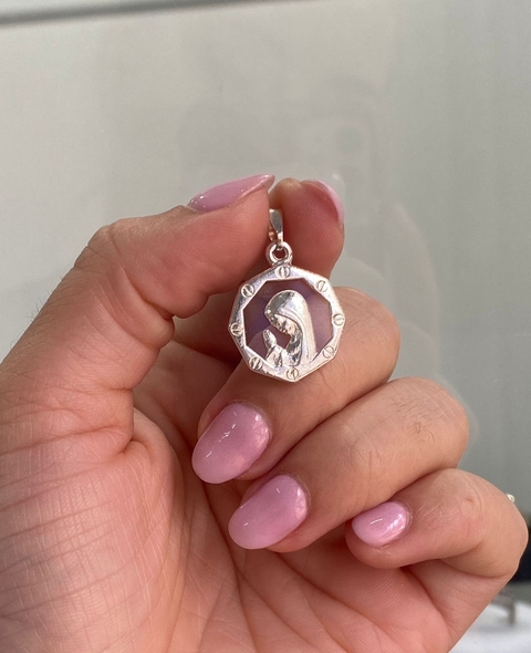 Dije Virgen Niña - Plata Laminada AB