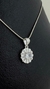 DI00053 Dije flor cristal blanco