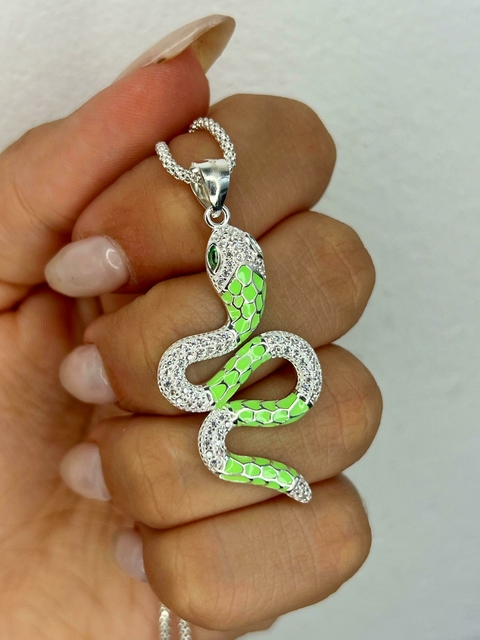 DI00178 - Dije Serpiente Green - comprar online