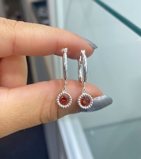 Argolla circulo rojo AB - comprar online