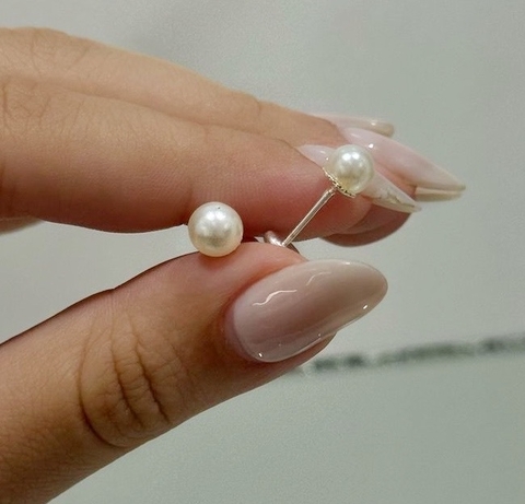 Abridor Perla pegada bañado en Plata