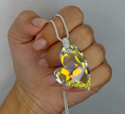 SW00011 Dije corazon swarovski grande