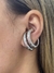 Ear Cuff doble plateado AQ