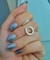 AR00233 Aro argolla 12 mm piedras multicolor - comprar online