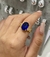 Anillo mariposa piedra azul AD