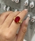 Anillo Mariposa piedra roja AD