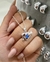 Conjunto corazón flechado celeste AB
