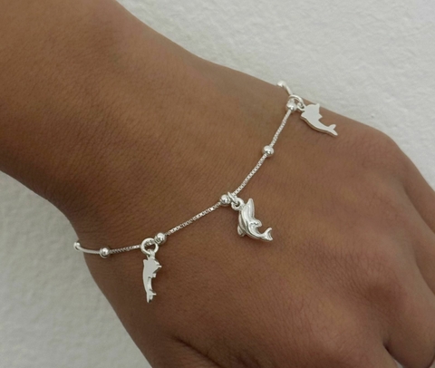 PU00155 Pulsera delfines