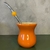 Kit Cuia de Madeira Imbuia + Bomba de Chimarrão Inox