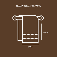 Kit 2 Toalha De Banho 100% Algodão Infantil Menina Criança Ponto Cruz na internet