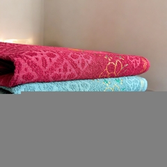 Kit 4 Peças - Jogo 2 Toalha Rosto + 2 Toalha Banho Gigante Grossa 75x150 100% Algodão