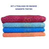Jogo Kit 4 Toalha De Banho Grande Grossa 75x150 Gigante