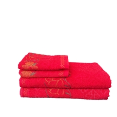 Kit 4 Peças - Jogo 2 Toalha Rosto + 2 Toalha Banho Gigante Grossa 75x150 100% Algodão - comprar online