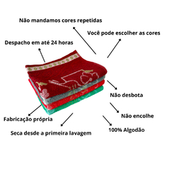 Kit 4 Toalha Rosto Grossa 50x80 Grande 100% Algodão Alta Qualidade