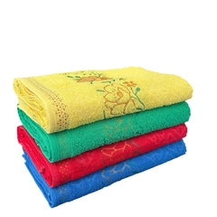 Jogo Kit 4 Toalha De Banho Grande Grossa Macia 100% Algodão 75x150 Gigante Alta Absorção