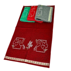 Kit 4 Toalha Rosto Grossa 50x80 Grande 100% Algodão Alta Qualidade - loja online