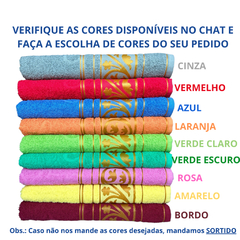 Imagem do Jogo Kit 4 Toalha De Banho Grande Grossa Macia 100% Algodão 75x150 Gigante Alta Absorção