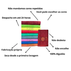 Jogo Kit 4 Toalha De Banho Grande Grossa Macia 100% Algodão 75x150 Gigante Alta Absorção