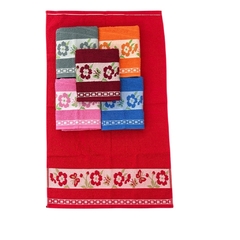 Kit 4 Toalha De Rosto Grande 50x80 100% Algodão Sortida - Schwa Home