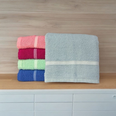 Kit 4 Toalha De Banho Grande Macia 100% Algodão Sortida Barata Atacado