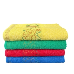 Jogo Kit 4 Toalha De Banho Grande Grossa Macia 100% Algodão 75x150 Gigante Alta Absorção na internet