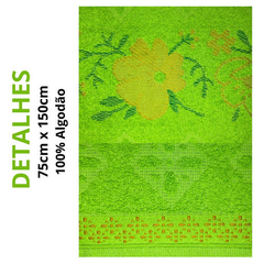 Kit 4 Peças - Jogo 2 Toalha Rosto + 2 Toalha Banho Gigante Grossa 75x150 100% Algodão - loja online