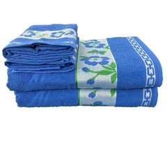 Jogo 4 Peças - Kit 2 Toalha Rosto + 2 Toalha Banho Gigante Grossa 75x150 100% Algodão - loja online