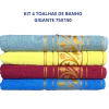 Jogo Kit 4 Toalha De Banho Gigante Grossa 100% Algodão