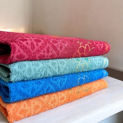 Imagem do Jogo Kit 4 Toalha De Banho Grande Grossa Macia 100% Algodão 75x150 Gigante Alta Absorção