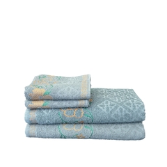 Kit 4 Peças - Jogo 2 Toalha Rosto + 2 Toalha Banho Gigante Grossa 75x150 100% Algodão na internet