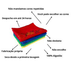 Kit 4 Toalha De Rosto Iris Luxo 80x50 Grande 100% Algodão