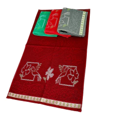 Kit 4 Toalha De Rosto Amanda Luxo 80x50 Grande 100% Algodão - comprar online