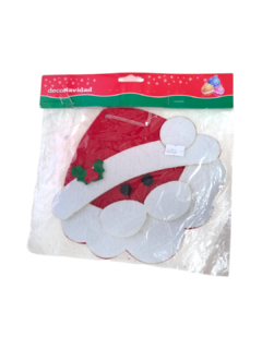 adorno puerta navidad Papá Noel 20x20cm.