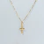 Pingente Cruz mini frente e verso, Ouro 18k - comprar online